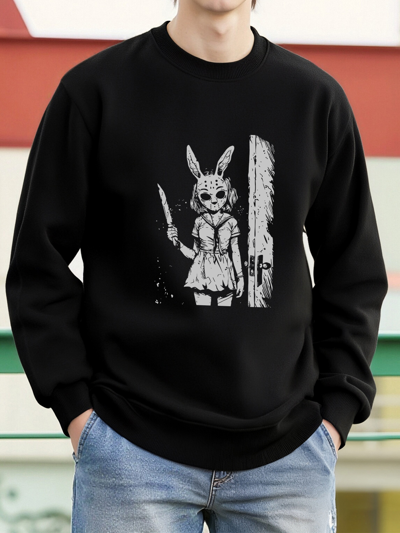 Winter Clothing English - A Killer Wearing A Rabbit Mask