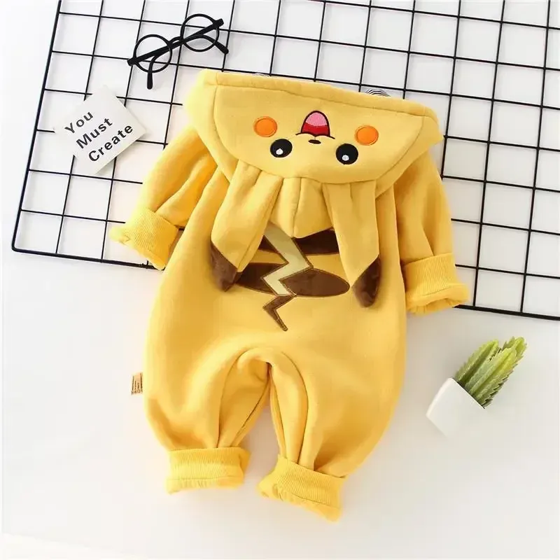 Winter Clothing For Babies - New Cute Cartoon Pokemon Pikachu Baby