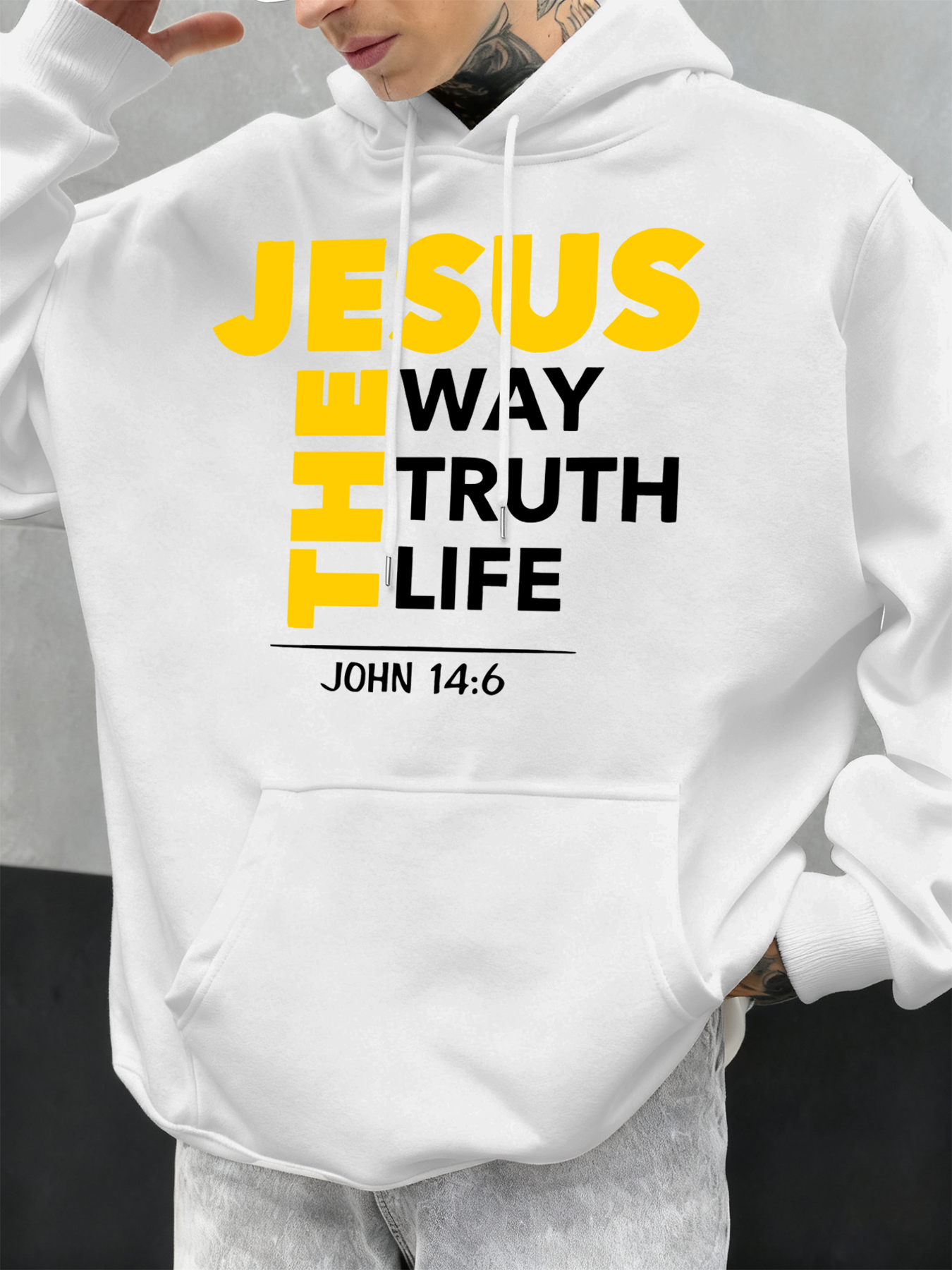 Winter Clothing English - Jesus The Way Truth Life Prints