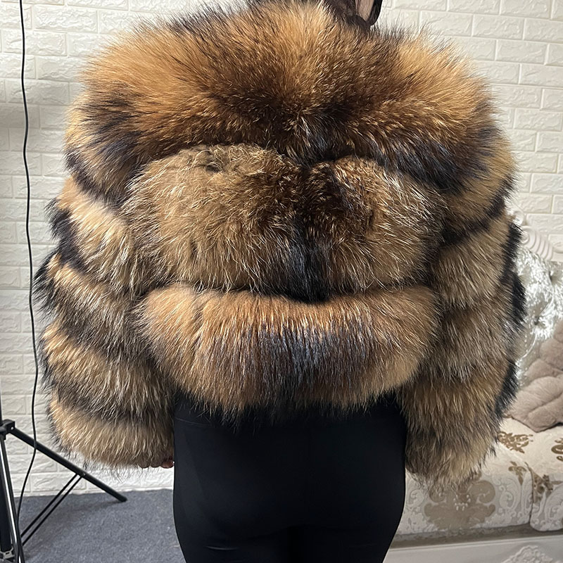 Plus Size Tops Brown Fur Maoma - Jacket Winter Clothing avis et prix