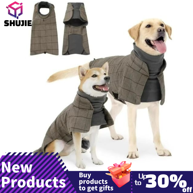 Warm Dog Coat English Plaid Do - Winter Clothing English avis et prix