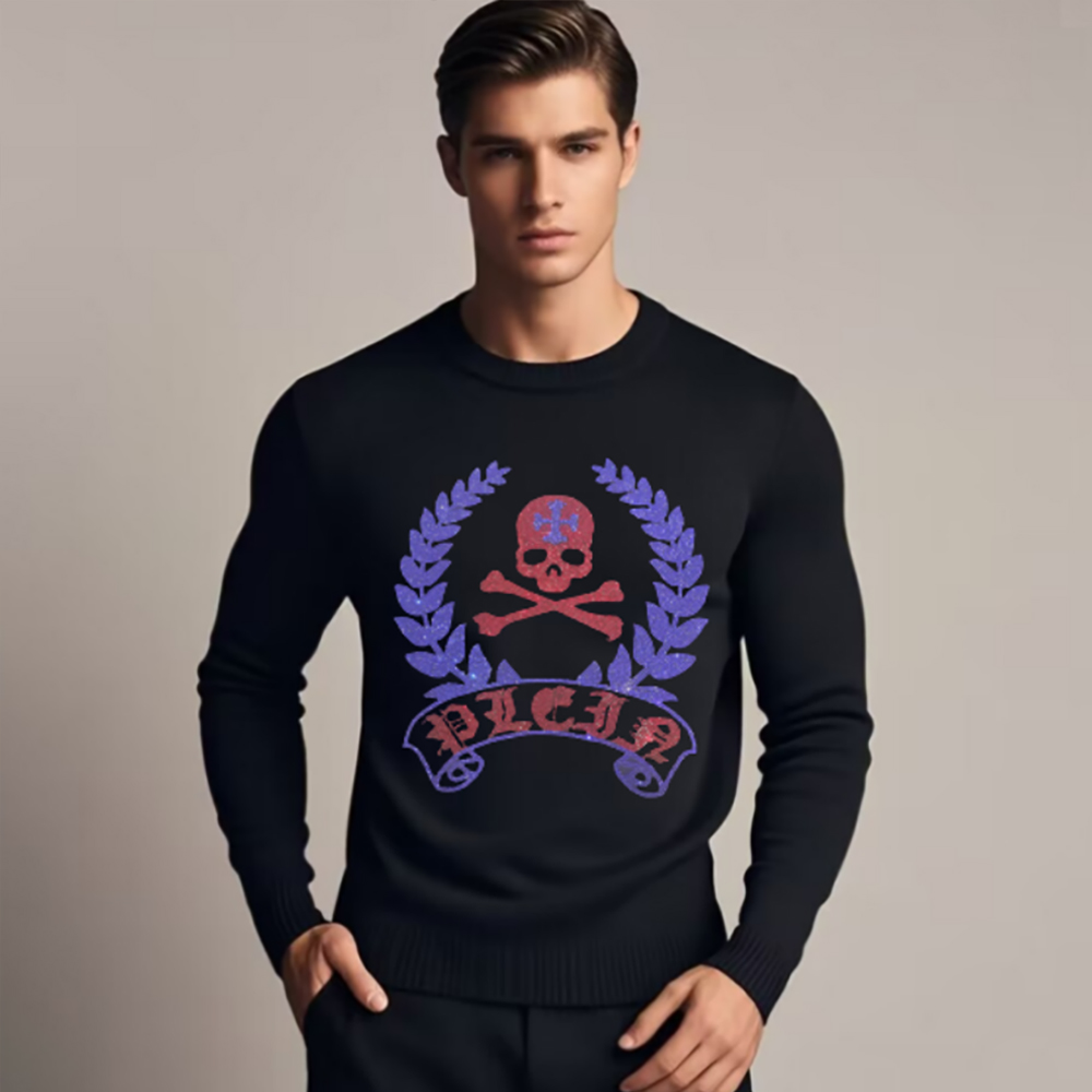 Men's Skull Head Sweatershirts - Winter Clothing English avis et prix