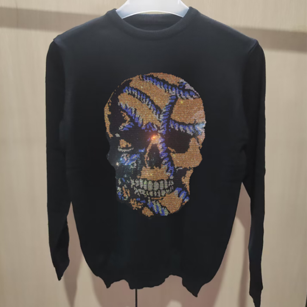 Men's Skull Head Sweatershirts - Winter Clothing English avis et prix