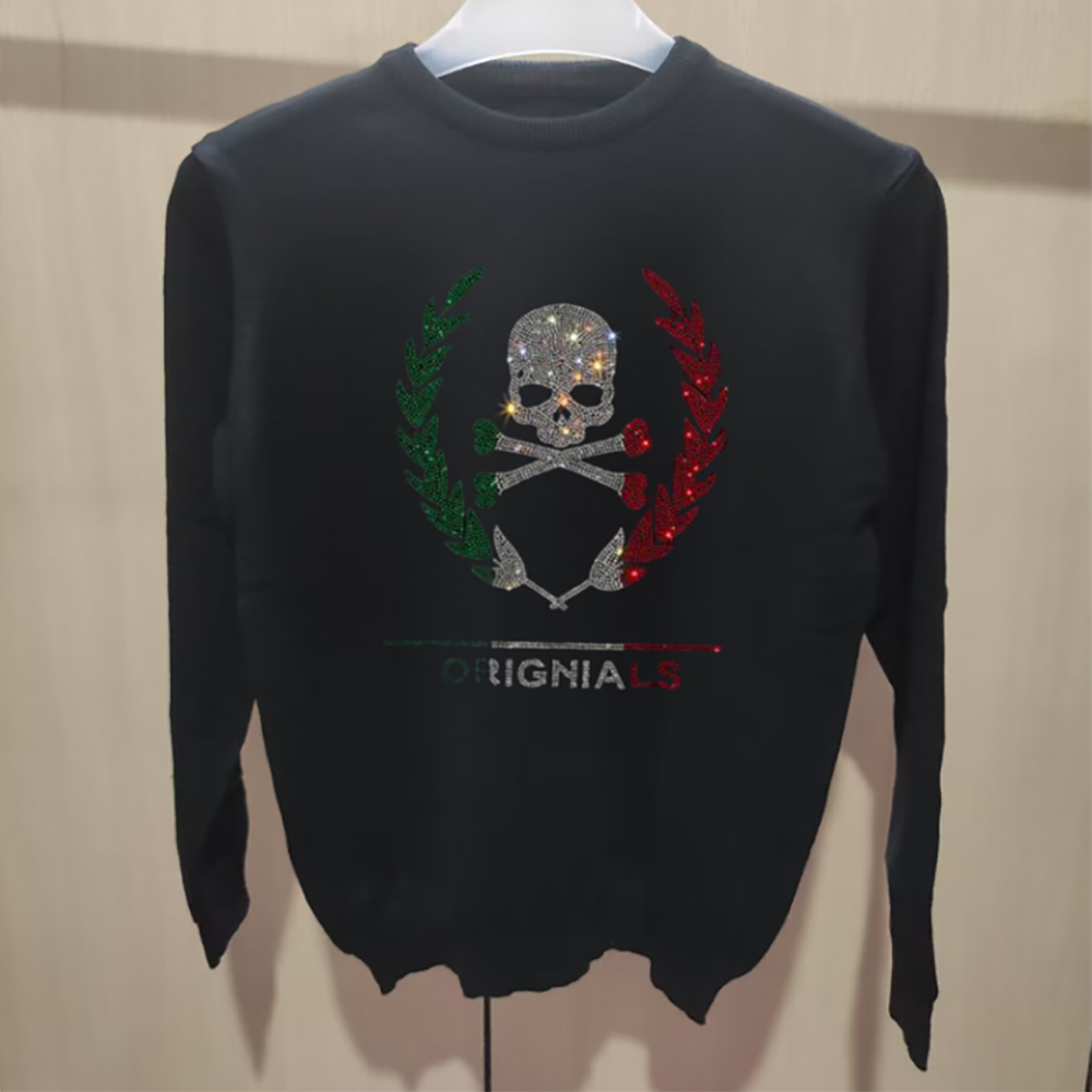 Men's Skull Head Sweatershirts - Winter Clothing English avis et prix