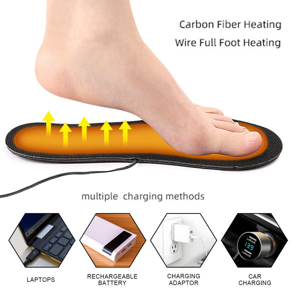 USB Heated Shoe Insoles Electr - Heated Insole Rechargeable avis et prix