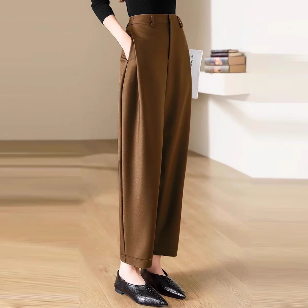 High Waist Slacks Female Trous - Winter Clothing Aesthetic avis et prix