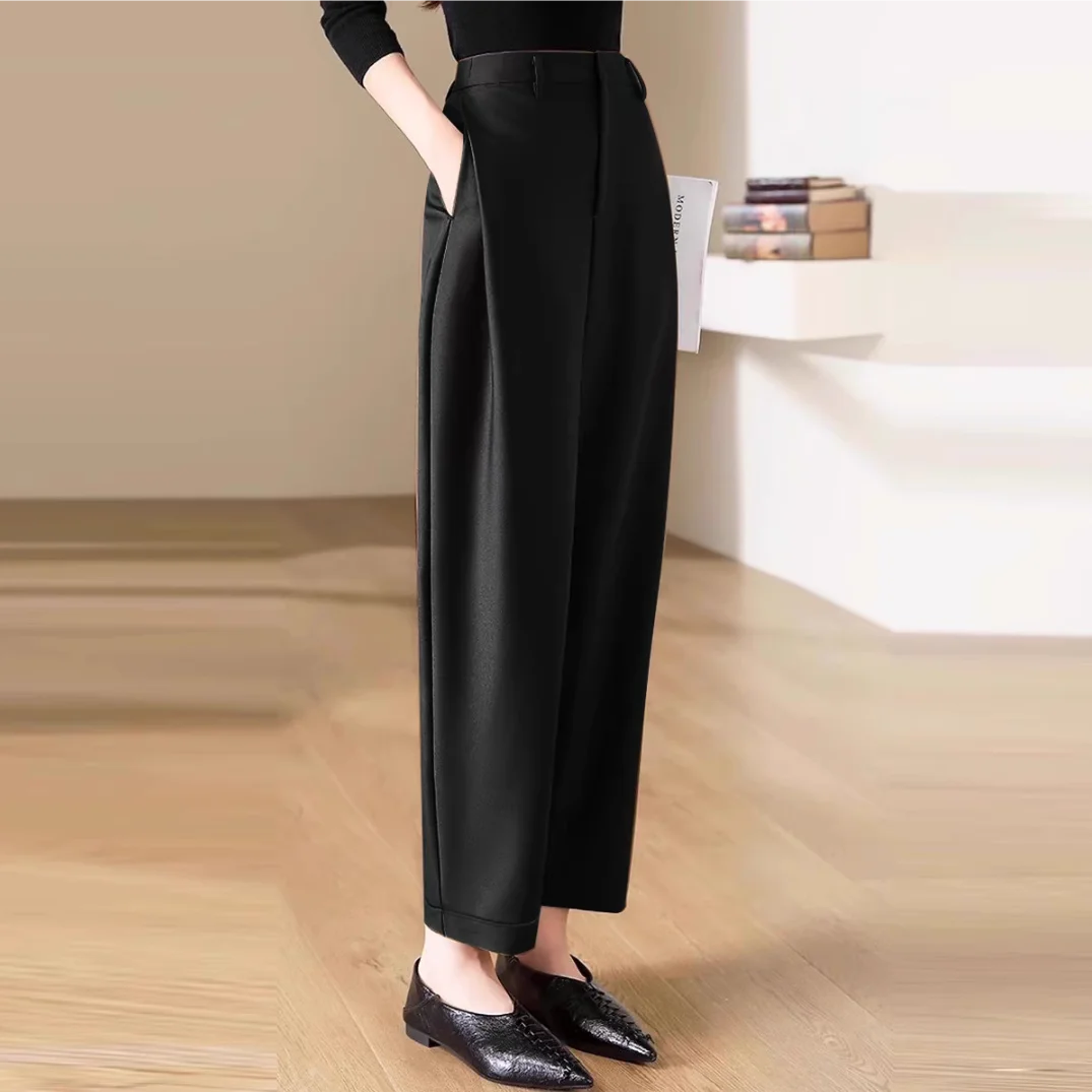 High Waist Slacks Female Trous - Winter Clothing Aesthetic avis et prix