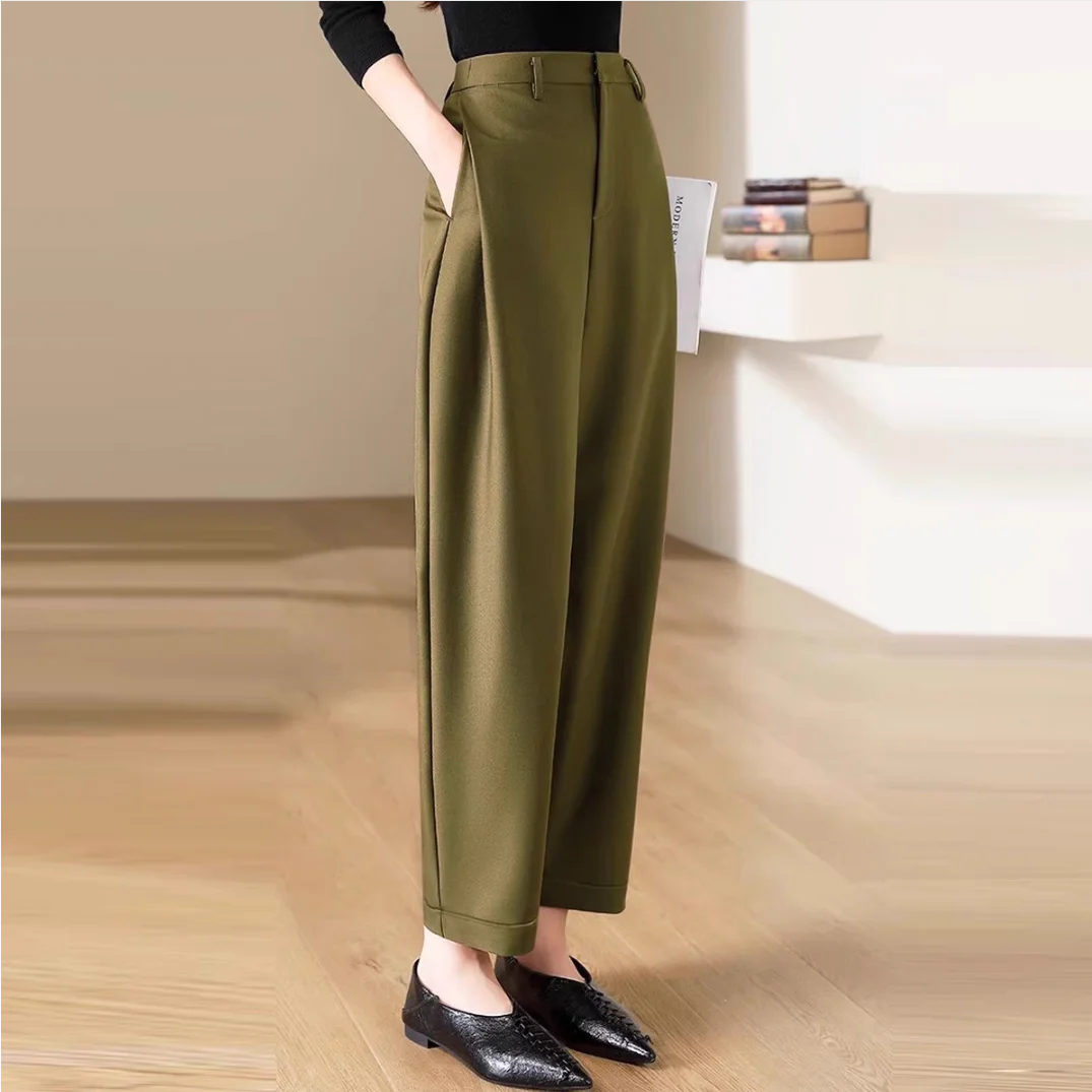 High Waist Slacks Female Trous - Winter Clothing Aesthetic avis et prix