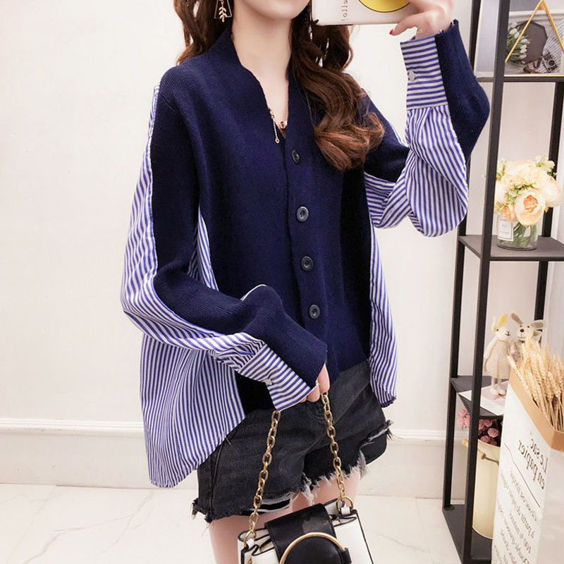 Female Korean Casual V-Neck Kn - Winter Clothing Korean avis et prix