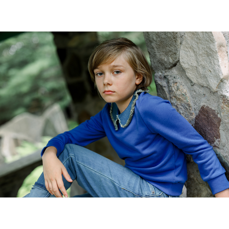 Ali Plus Aw25 Denim Collar Swe - Winter Clothing For Babies avis et prix