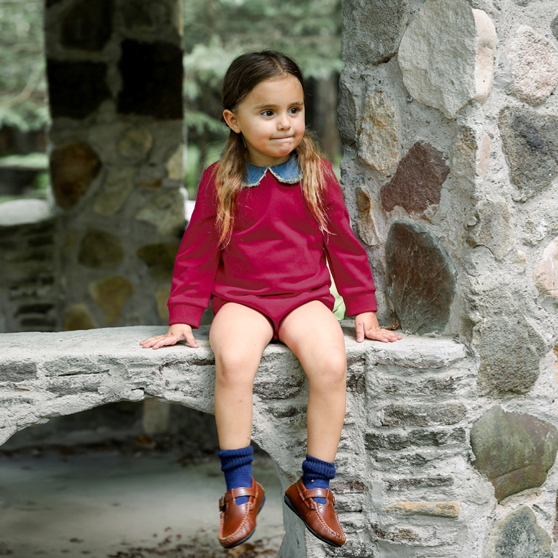 Ali Plus Aw25 Denim Collar Swe - Winter Clothing For Babies avis et prix
