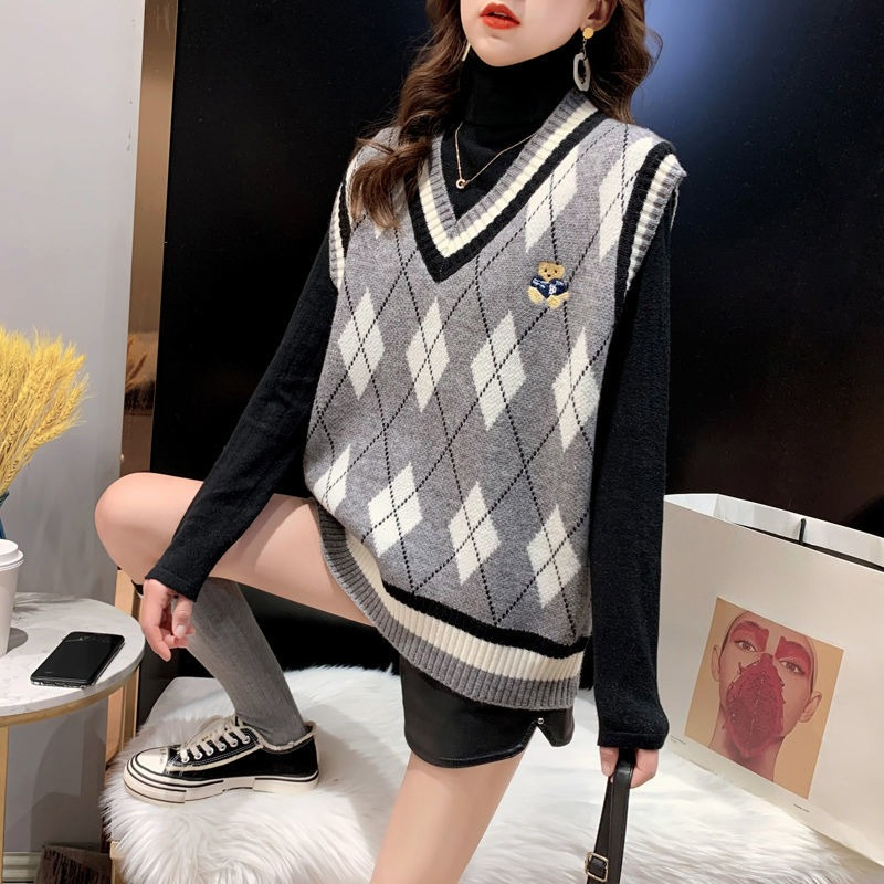 Red Knit Vests for Women Sleev - Winter Clothing Aesthetic avis et prix