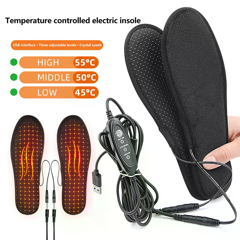 USB Heated Shoe Insoles Electr - Heated Insole Rechargeable avis et prix