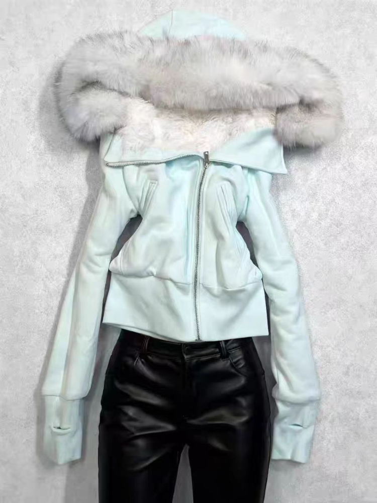 Aesthetic Vintage Slim Hooded  - Winter Clothing Aesthetic avis et prix