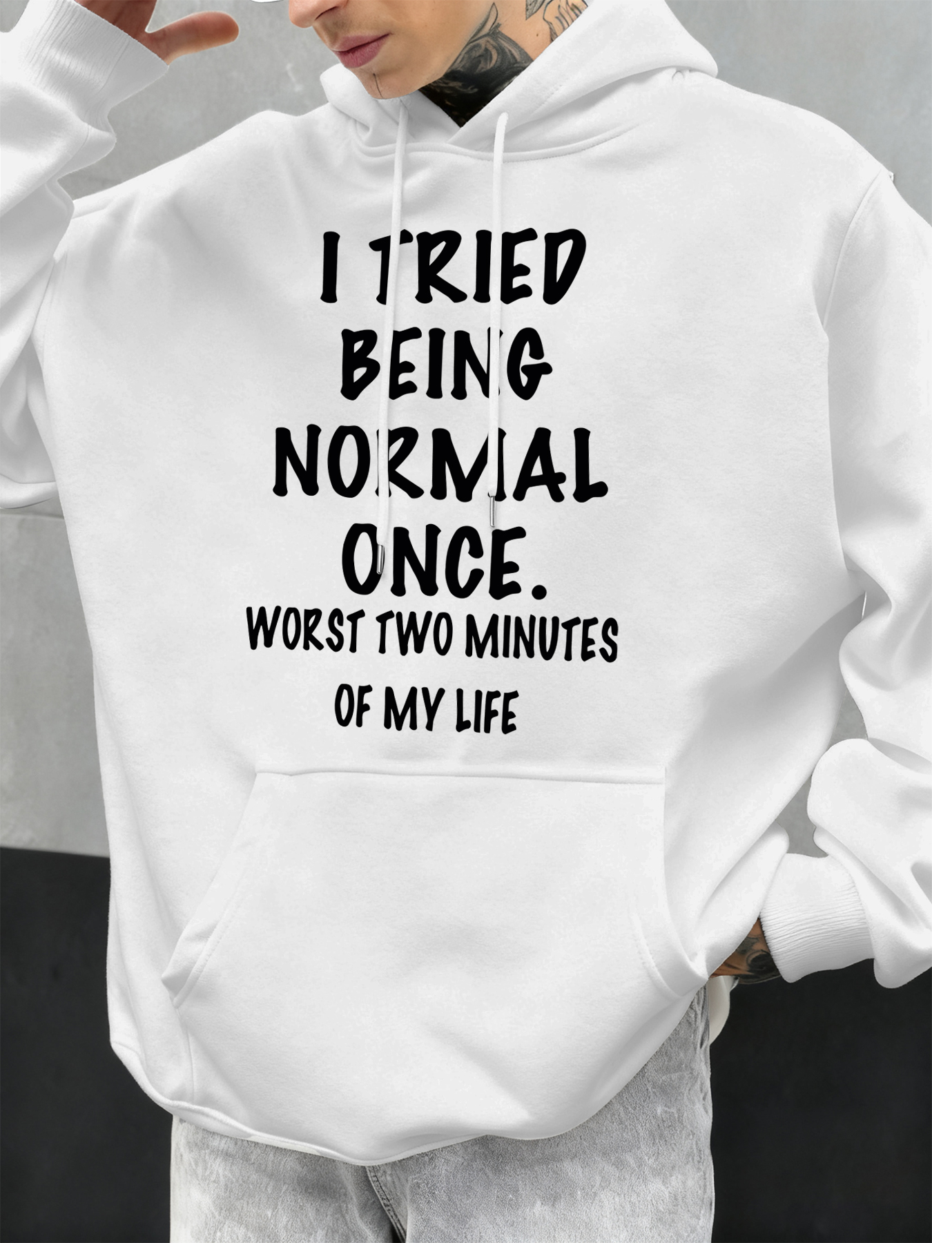 Stay Calm and Normal Funny Des - Winter Clothing English avis et prix