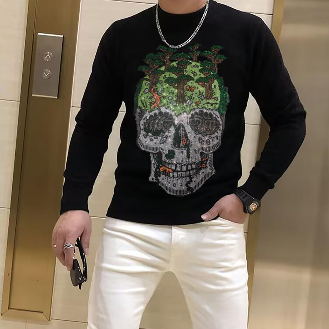 Men's Sweater Pullover Trendy  - Winter Clothing English avis et prix