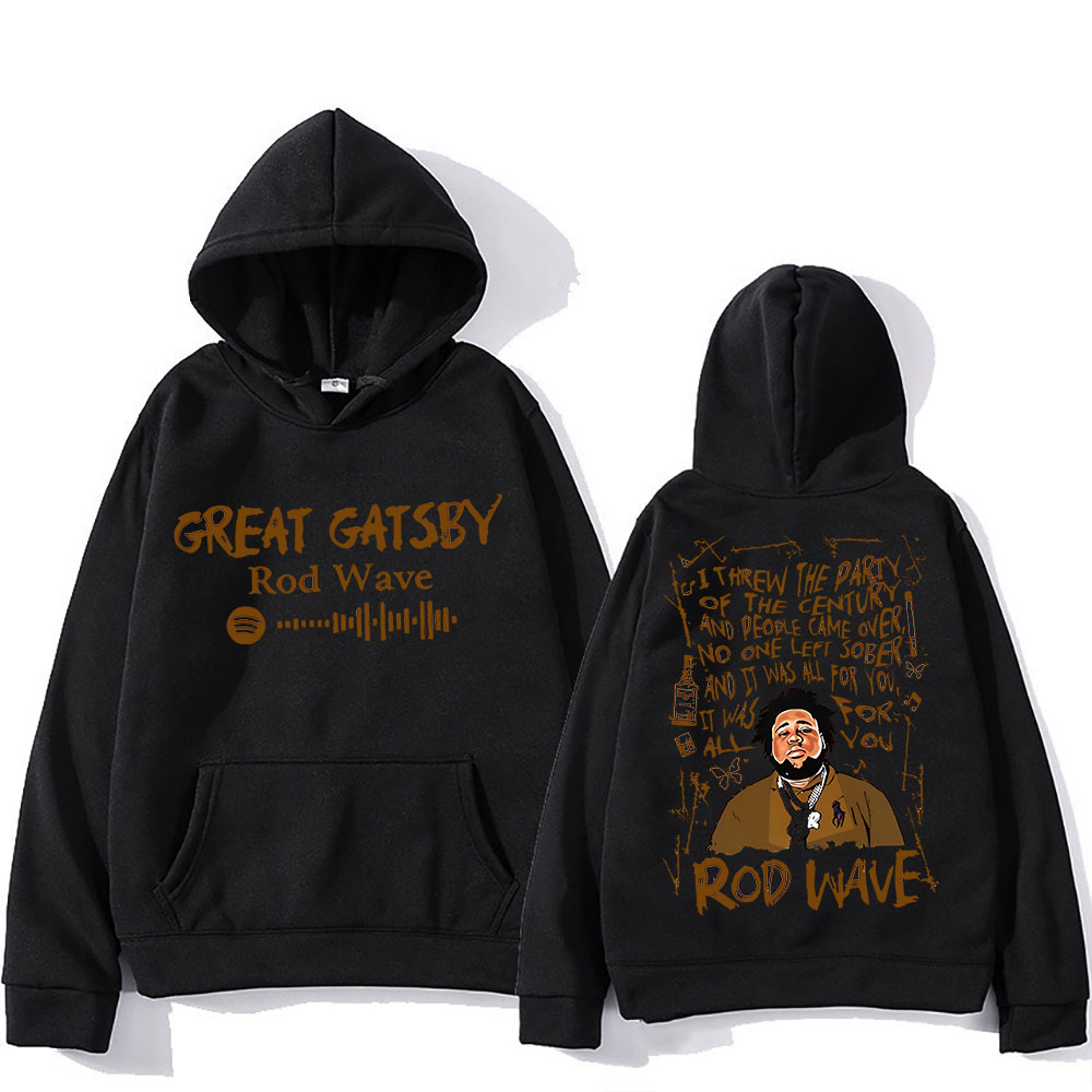 Rod Wave Graphic Printing Hood - Winter Clothing Drawing avis et prix