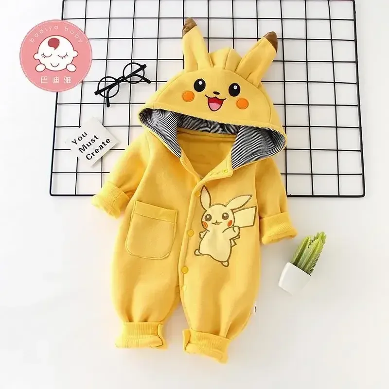 New Cute Cartoon Pokemon Pikac - Winter Clothing For Babies avis et prix