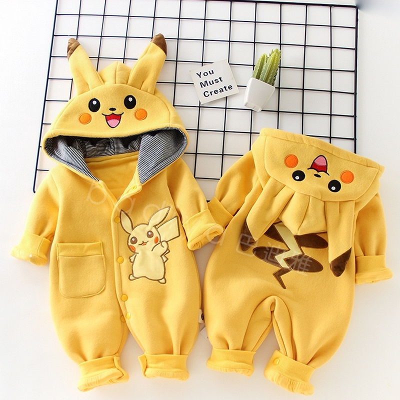 New Cute Cartoon Pokemon Pikac - Winter Clothing For Babies avis et prix
