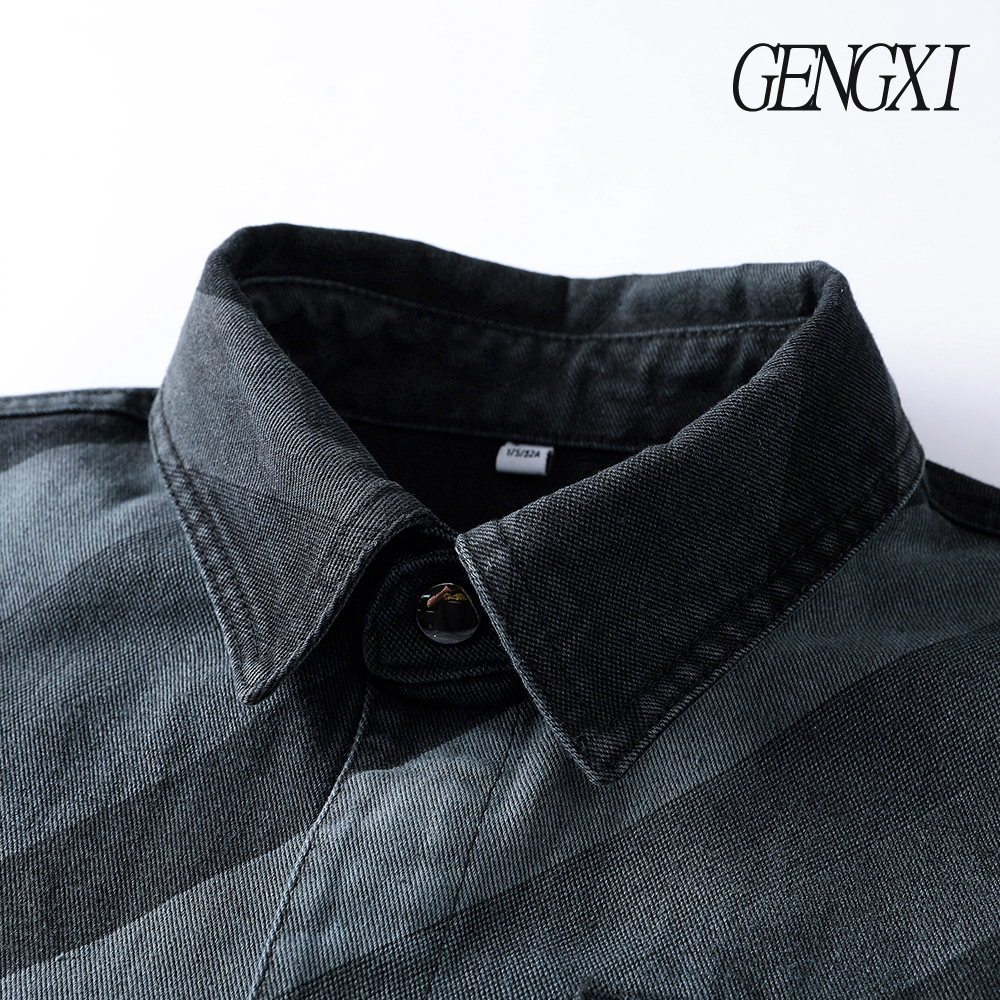 Men's Gradient Striped Design  - Jacket Winter Clothing avis et prix