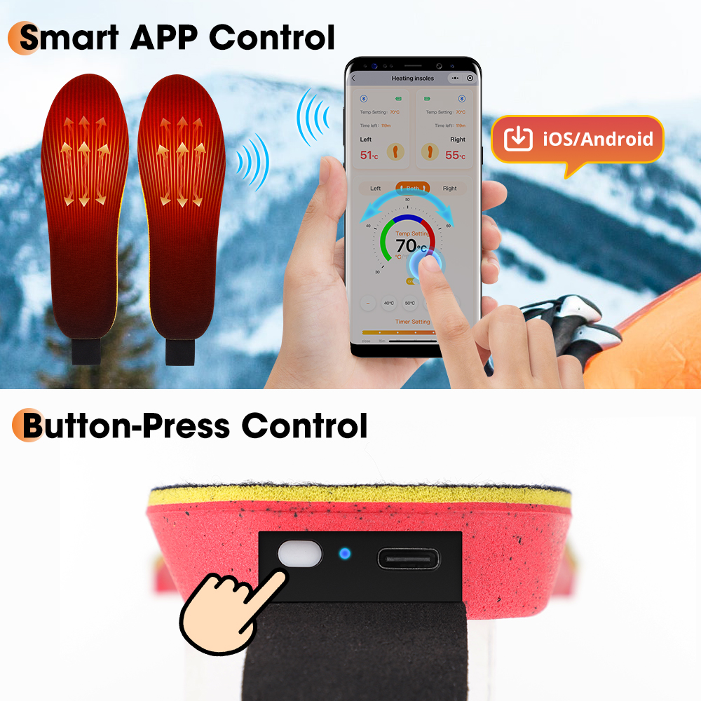 Intelligent Heated Insoles APP - Heated Insole Rechargeable avis et prix