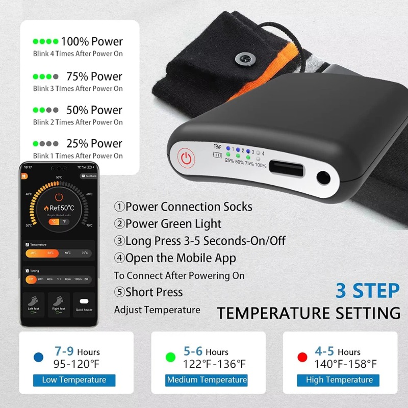 For Winter Heated Glove Insole - Heated Insole Rechargeable avis et prix
