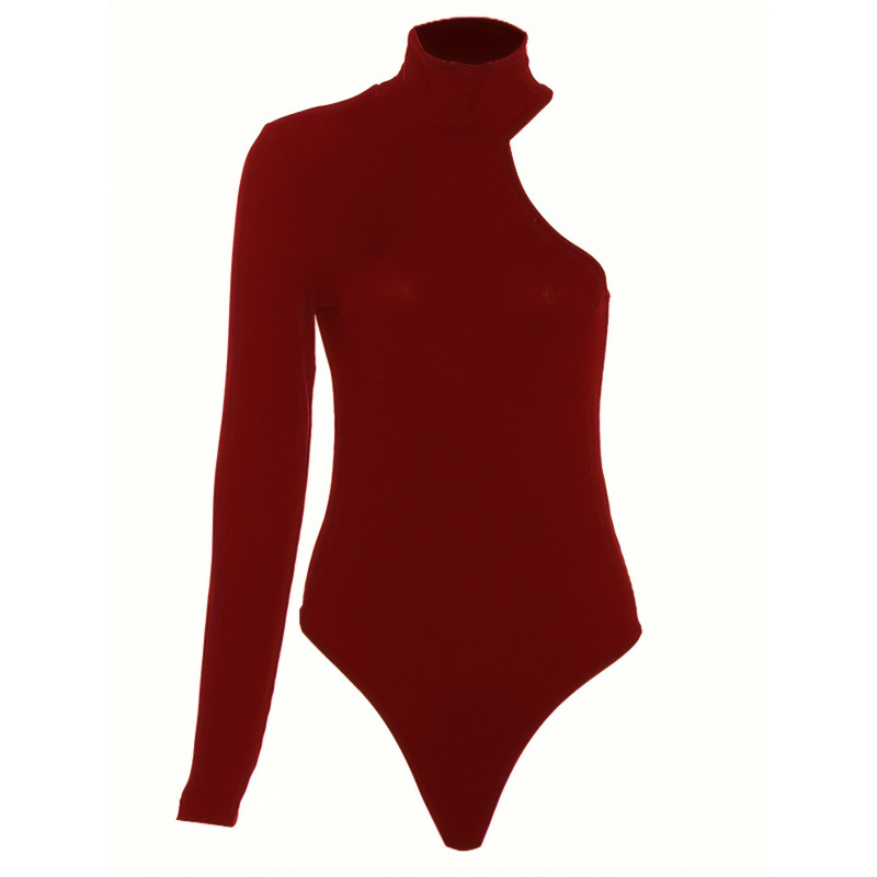 Solid Asymmetric One Shoulder  - Winter Clothing Usa avis et prix