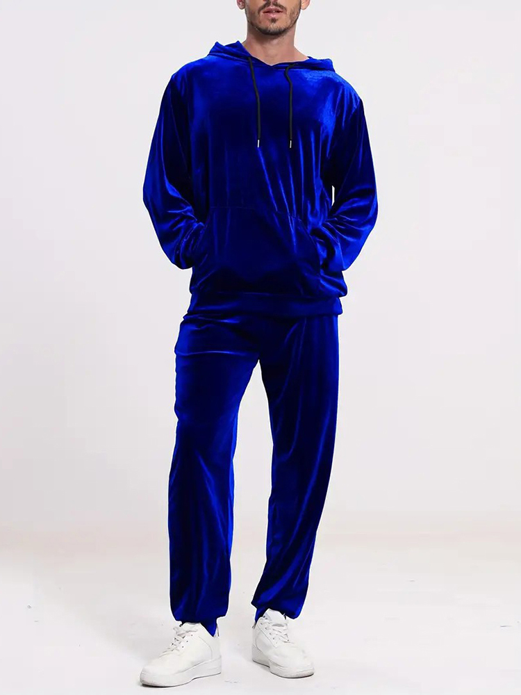 Fashion Solid Color Velvet Two - Winter Clothing Usa avis et prix