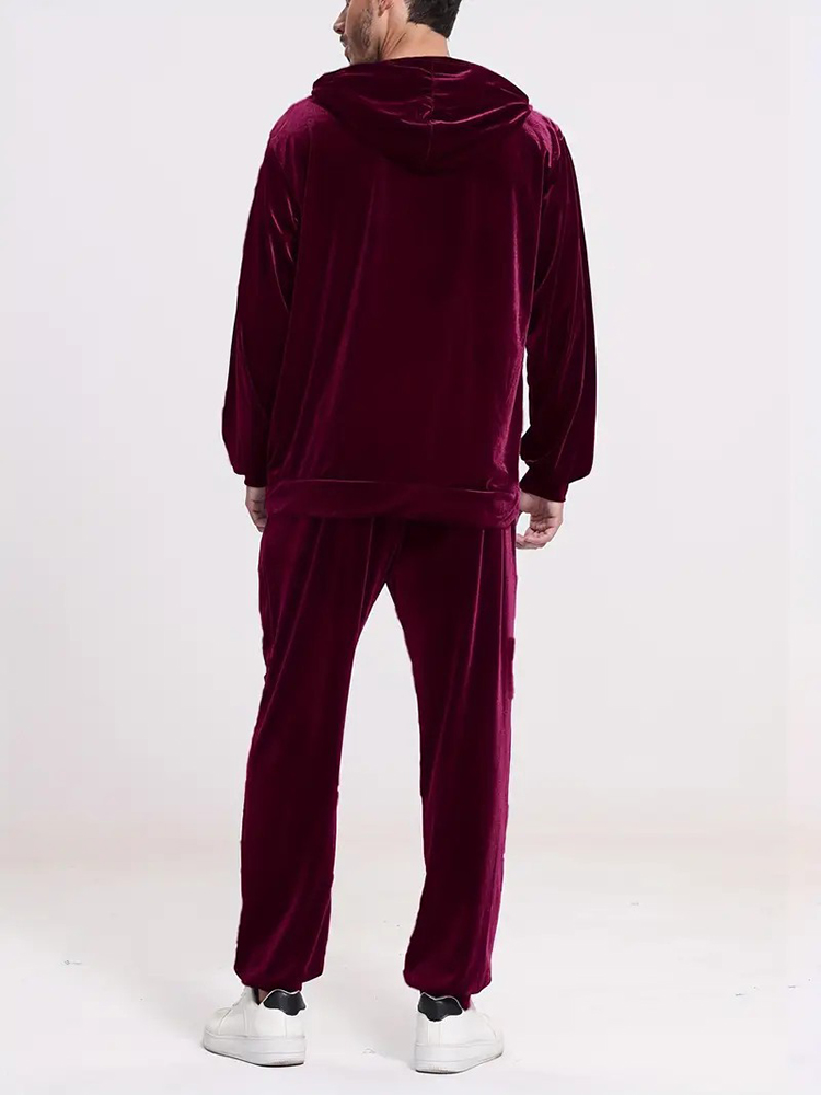 Fashion Solid Color Velvet Two - Winter Clothing Usa avis et prix