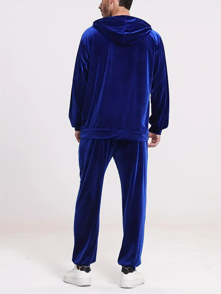 Fashion Solid Color Velvet Two - Winter Clothing Usa avis et prix