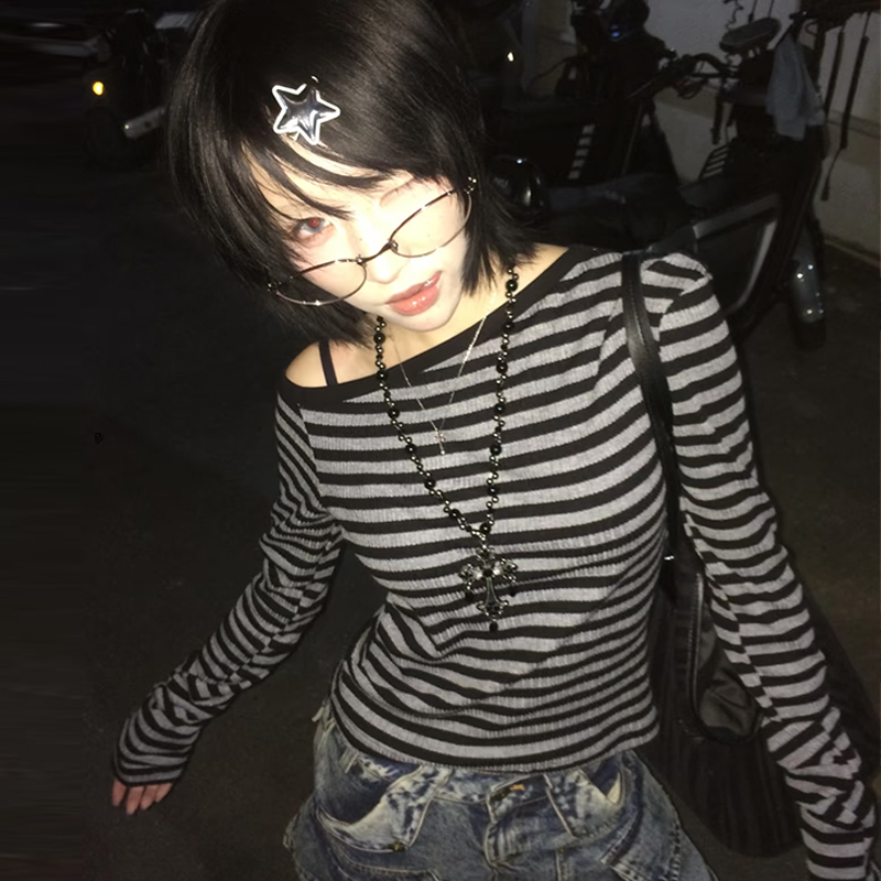 Genayooa Japanese Y2k T-shirt  - Winter Clothing Aesthetic avis et prix