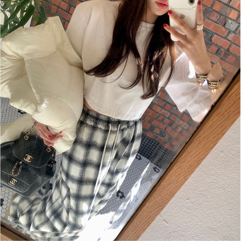 Plaid Workwear Pants Korean St - Winter Clothing Activity avis et prix
