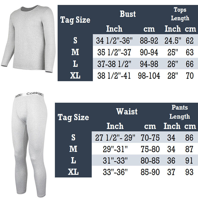 Winter Thermal Underwear Set L - Winter Under Clothing avis et prix