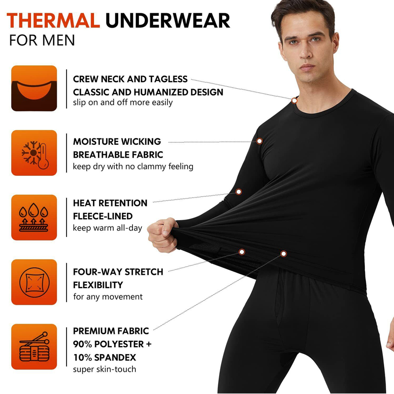 Winter Thermal Underwear Set L - Winter Under Clothing avis et prix
