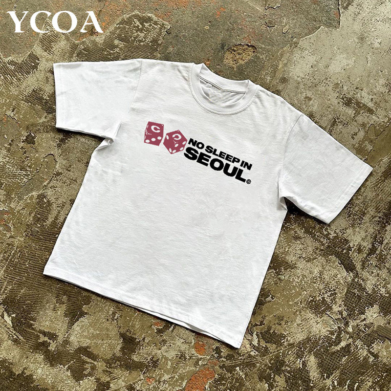Men T-Shirt Cotton Oversized L - Winter Clothing Aesthetic avis et prix