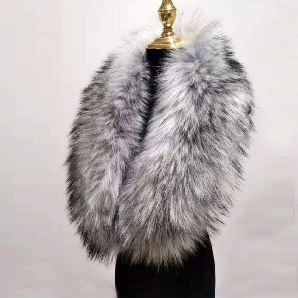New 80cm Large Faux Fur Collar - Jacket Winter Clothing avis et prix