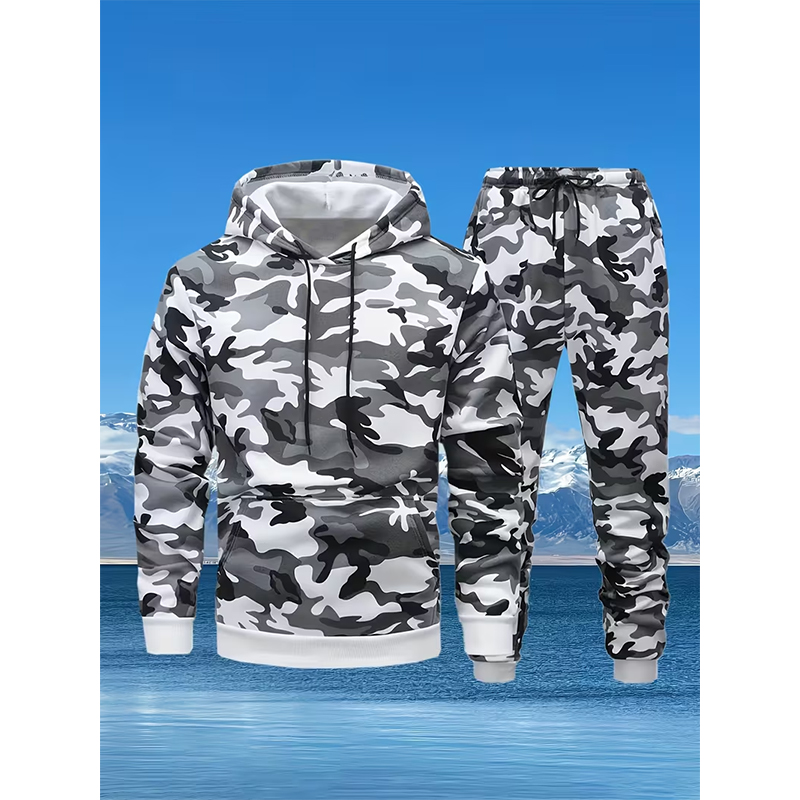 Autumn Camouflage 3D Print Hoo - Winter Clothing Usa avis et prix