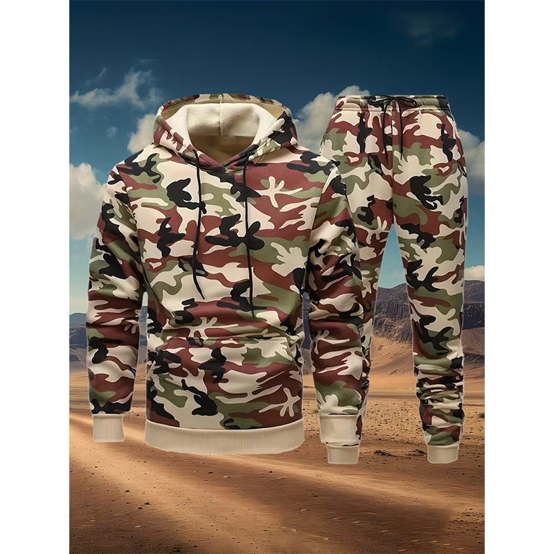 Autumn Camouflage 3D Print Hoo - Winter Clothing Usa avis et prix