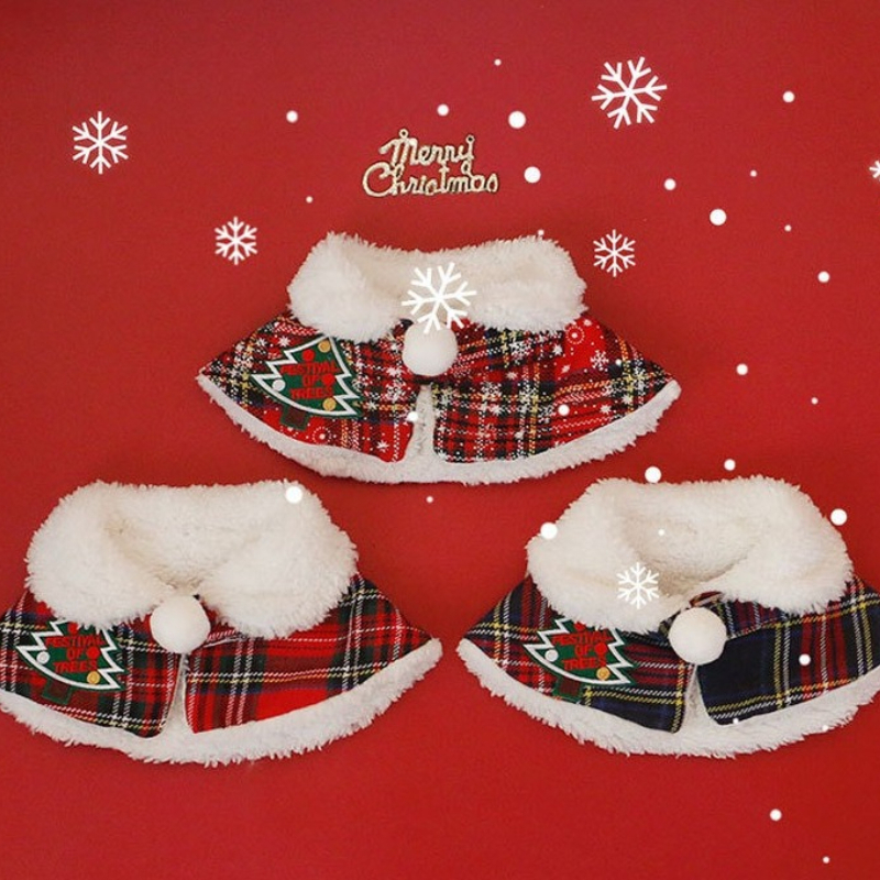 Warm Teddy Collar Pet Scarf Ca - Winter Clothing English avis et prix