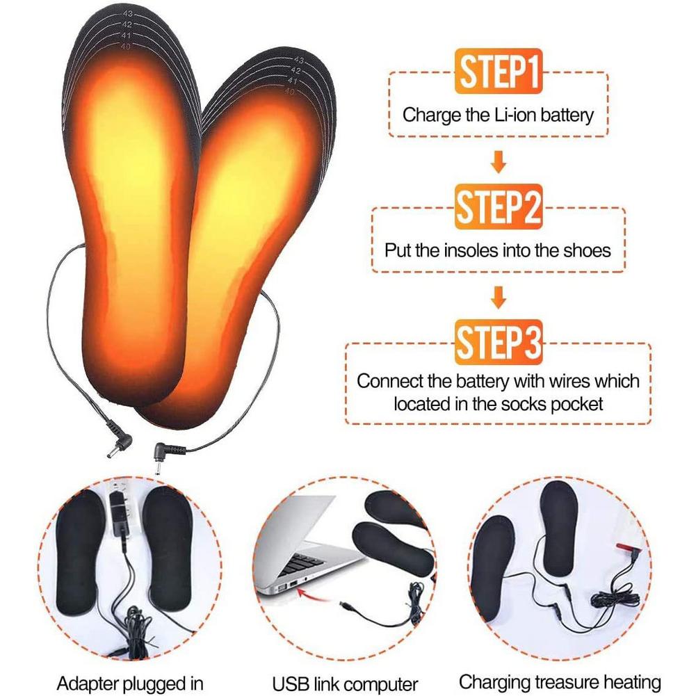 USB Rechargeable Heated Insole - Heated Insole Rechargeable avis et prix