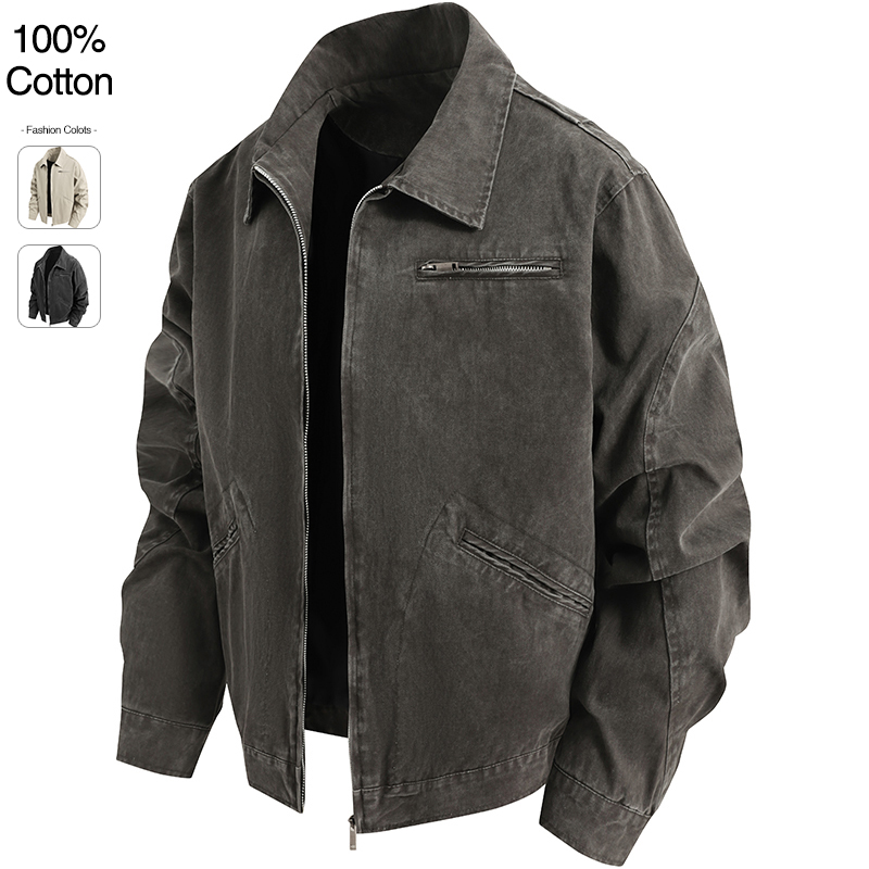 Oversize Loose Men's Denim Jac - Jacket Winter Clothing avis et prix