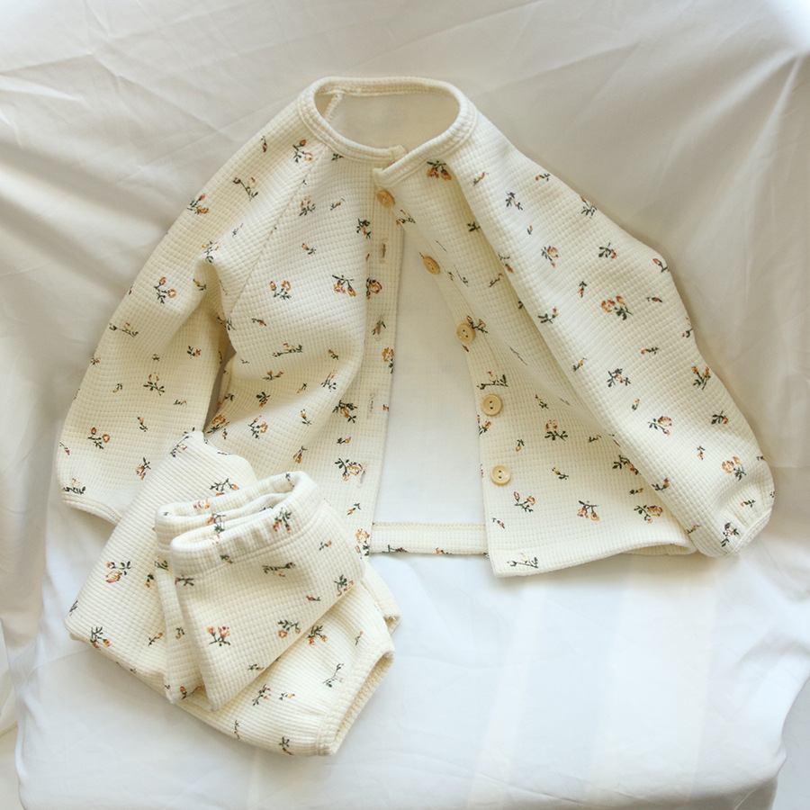 Baby Pajamas Floral Solid Colo - Winter Clothing Activity avis et prix